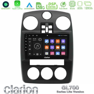 Clarion GL700 Lite Series Chrysler PT-Cruiser 2000-2005 8Core Android11 6+128GB Navigation Multimedia Tablet 9
