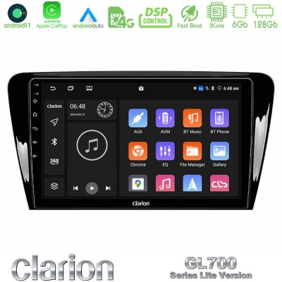 Clarion GL700 Lite Series 8Core Android11 6+128GB Skoda Octavia 7 Navigation Multimedia Tablet 10