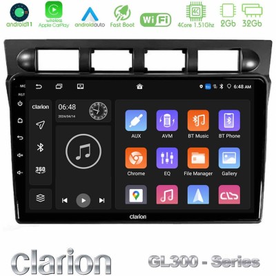 Clarion GL300 Series Kia Picanto 2004-2007 4Core Android11 2+32GB Navigation Multimedia Tablet 9