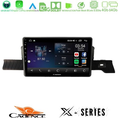 Cadence X Series Citroen C3 You 2025-> 8core Android 14 4+64GB Navigation Multimedia Tablet 9