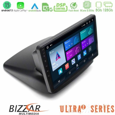 Bizzar 4T Series Fiat Doblo 2002 – 2009 4Core Android13 2+32GB Navigation Multimedia Tablet 10