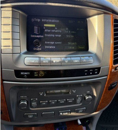 Bizzar Toyota Land Cruiser J100 Android 13 (8+128GB) Tesla Multimedia Station Double Screen 10