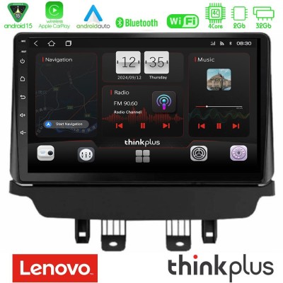 Lenovo Thinkplus Series 4Core Android15 2+32GB  Mazda 2 2014-2021 Navigation Multimedia Tablet 9