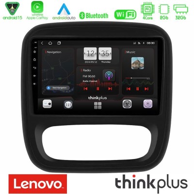 Lenovo Thinkplus Series 4Core Android15 2+32GB  Renault/Nissan/Opel/Fiat Navigation Multimedia Tablet 9