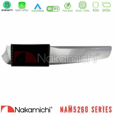 Nakamichi NAM5260 Series Alfa Romeo Giulietta 2010-2014 4Core Android13 4+64GB Navigation Multimedia Tablet 9