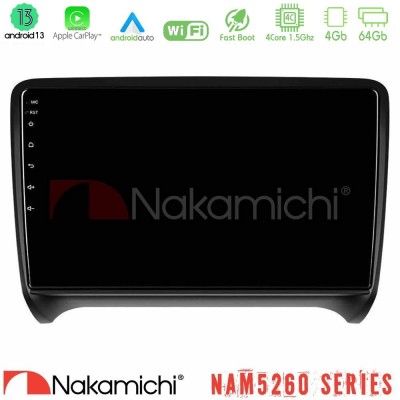Nakamichi NAM5260 Series 4Core Android13 4+64GB Audi TT B7 Navigation Multimedia Tablet 9