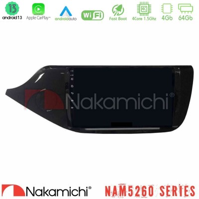 Nakamichi NAM5260 Series 4Core Android13 4+64GB Kia Ceed 2013-2017 Navigation Multimedia Tablet 9