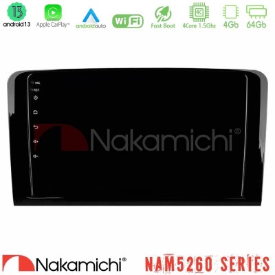 Nakamichi NAM5260 Series 4Core Android13 4+64GB Mercedes ML/GL Class Navigation Multimedia Tablet 9