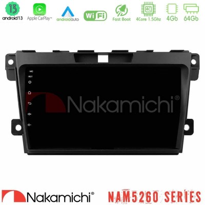 Nakamichi NAM5260 Series 4Core Android13 4+64GB Mazda CX-7 2007-2011 Navigation Multimedia Tablet 9