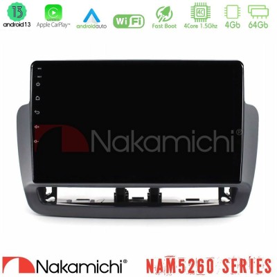 Nakamichi NAM5260 Series 4Core Android13 4+64GB Seat Ibiza 2012-2015 Navigation Multimedia Tablet 9