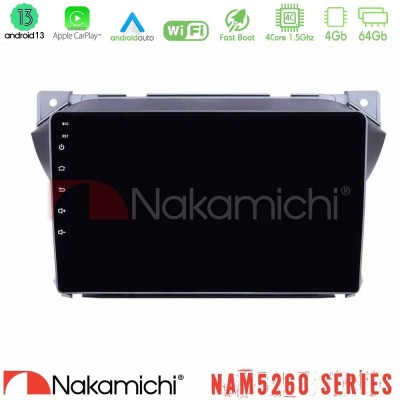 Nakamichi NAM5260 Series Suzuki Alto & Nissan Pixo 4Core Android13 4+64GB Navigation Multimedia Tablet 9