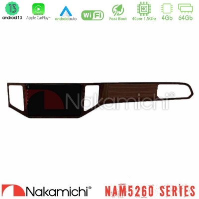Nakamichi NAM5260 Series 4Core Android13 4+64GB VW Sportsvan 2014-2020 Navigation Multimedia Tablet 9