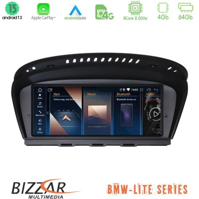Bizzar Lite Series BMW 3er/5er/6er (E90/E60/E63) Android13 8Core (4+64GB) Navigation Multimedia 8.8