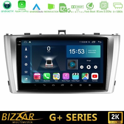 Bizzar G+ Series Toyota Avensis T27 8core Android14 6+128GB Navigation Multimedia Tablet 9