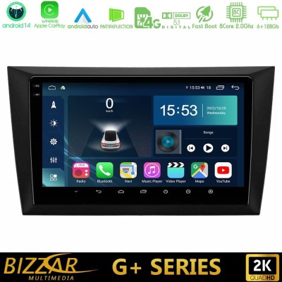 Bizzar G+ Series Vw Golf 6 8core Android14 6+128GB Navigation Multimedia Tablet 9
