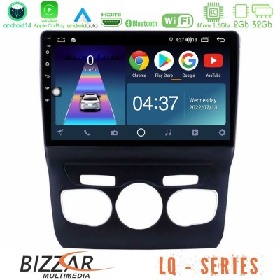 Bizzar LQ Series 4Core Android14 2+32GB Citroen C4L Navigation Multimedia Tablet 10