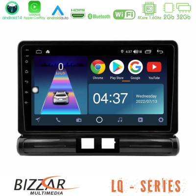 Bizzar LQ Series 4Core Android14 2+32GB Citroen C3 2016-> Navigation Multimedia Tablet 9