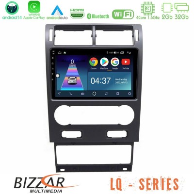 Bizzar LQ Series 4Core Android14 2+32GB Ford Mondeo 2004-2007 Navigation Multimedia Tablet 9