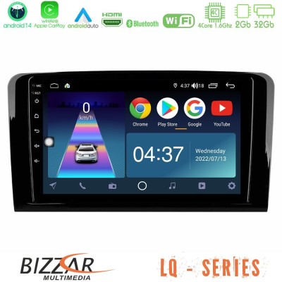 Bizzar LQ Series 4Core Android14 2+32GB Mercedes ML/GL Class Navigation Multimedia Tablet 9