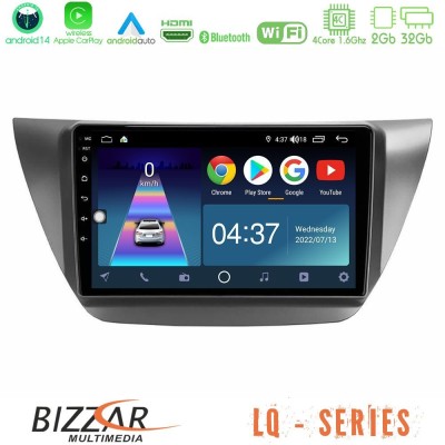 Bizzar LQ Series 4Core Android14 2+32GB Mitsubishi Lancer 2004 – 2008 Navigation Multimedia Tablet 9