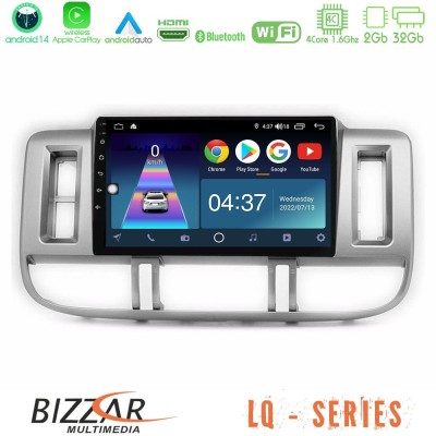 Bizzar LQ Series 4Core Android14 2+32GB Nissan X-Trail (T30) 2000-2003 Navigation Multimedia Tablet 9
