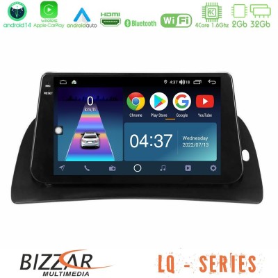Bizzar LQ Series 4Core Android14 2+32GB Renault Kangoo 2015-2018 Navigation Multimedia Tablet 9