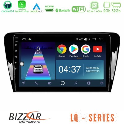 Bizzar LQ Series 4Core Android14 2+32GB Skoda Octavia 7 Navigation Multimedia Tablet 10