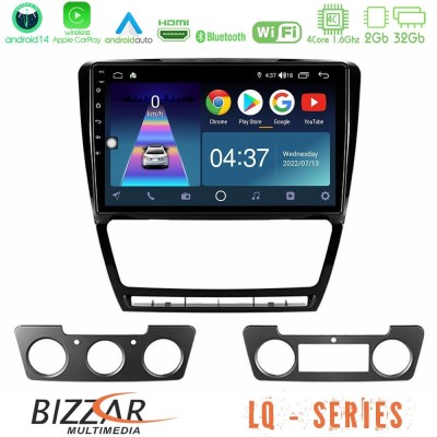 Bizzar LQ Series 4Core Android14 2+32GB Skoda Octavia 5 Navigation Multimedia Tablet 10