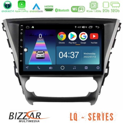 Bizzar LQ Series 4Core Android14 2+32GB Toyota Avensis 2015-2018 Navigation Multimedia Tablet 9