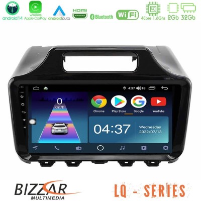 Bizzar LQ Series 4Core Android14 2+32GB Toyota iQ 2008 – 2015 Navigation Multimedia Tablet 9