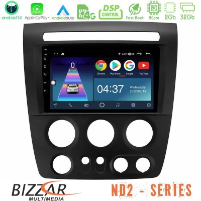 Bizzar ND2 Series 8Core Android14 2+32GB  Hummer H3 2005-2009 Navigation Multimedia Tablet 9
