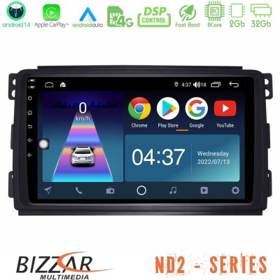 Bizzar ND2 Series 8Core Android14 2+32GB  Smart 451 Navigation Multimedia Tablet 9