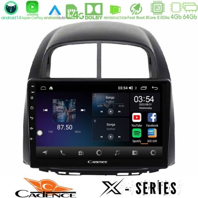 Cadence X Series Daihatsu Sirion/Subaru Justy 8core Android 14 4+64GB Navigation Multimedia Tablet 10