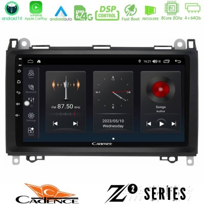 Cadence Z2 Series 8Core Android14 4+64GB  Mercedes A/B/Vito/Sprinter Class Navigation Multimedia Tablet 9