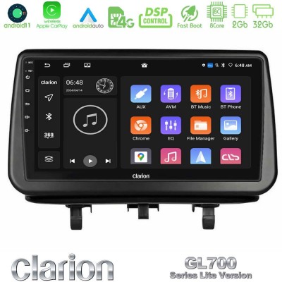 Clarion GL700 Lite Series Opel Meriva B 2010-2017 8Core Android11 2+32GB Navigation Multimedia Tablet 9