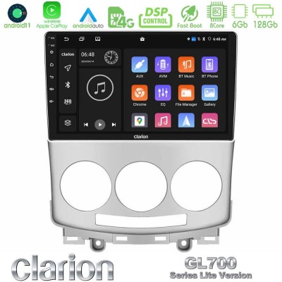 Clarion GL700 Lite Series Mazda 5 2004-2010 8Core Android11 6+128GB Navigation Multimedia Tablet 9