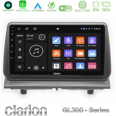 Clarion GL300 Series Dodge Nitro 2007-2011 4Core Android11 2+32GB Navigation Multimedia Tablet 9