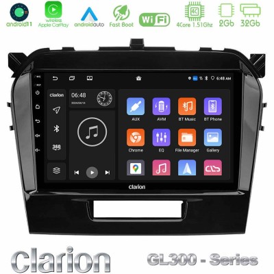 Clarion GL300 Series 4Core Android11 2+32GB Suzuki Vitara 2015-2024 Navigation Multimedia Tablet 9