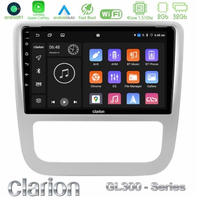 Clarion GL300 Series 4Core Android11 2+32GB VW Scirocco / Eos Navigation Multimedia Tablet 9