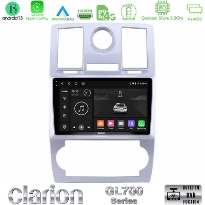 Clarion GL700 Series 8Core Android13 4+64GB Chrysler 300C Navigation Multimedia Tablet 9