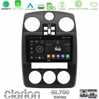 Clarion GL700 Series Chrysler PT-Cruiser 2000-2005 8Core Android13 4+64GB Navigation Multimedia Tablet 9