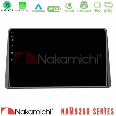 Nakamichi NAM5260 Series Dacia Duster 2022-2024 4Core Android13 4+64GB Navigation Multimedia Tablet 9
