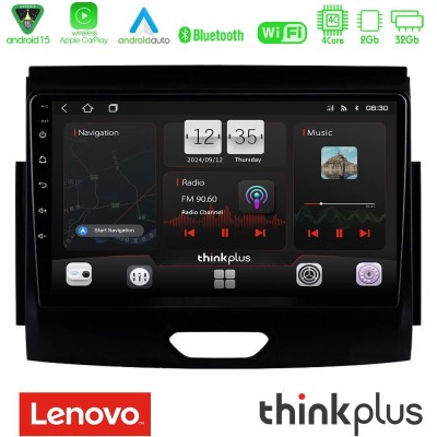 Lenovo Thinkplus Series 4Core Android15 2+32GB  Ford Ranger 2017-2022 Navigation Multimedia Tablet 9