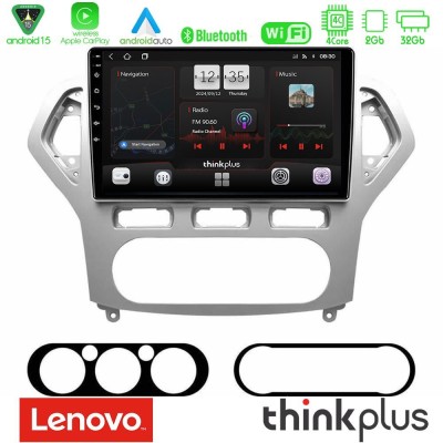 Lenovo Thinkplus Series 4Core Android15 2+32GB  Ford Mondeo 2007-2010 AUTO A/C Navigation Multimedia Tablet 9