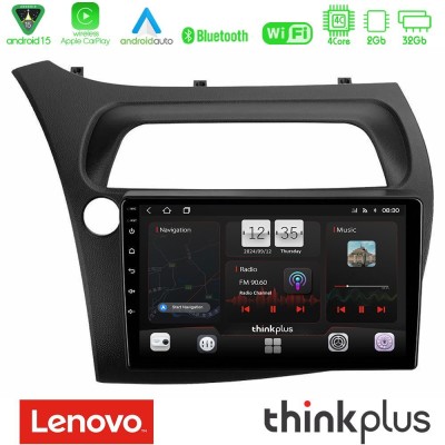 Lenovo Thinkplus Series 4Core Android15 2+32GB Honda Civic Hatchback 2006-2011 Navigation Multimedia Tablet 9