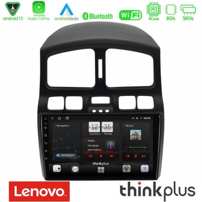 Lenovo Thinkplus Series 4Core Android15 2+32GB Hyundai Santa Fe 2000-2006 Navigation Multimedia Tablet 9