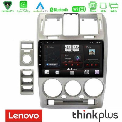 Lenovo Thinkplus Series 4Core Android15 2+32GB  Hyundai Getz 2002-2009 Navigation Multimedia Tablet 9