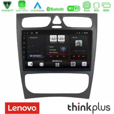 Lenovo Thinkplus Series 4Core Android15 2+32GB  Mercedes C Class (W203) Navigation Multimedia Tablet 9