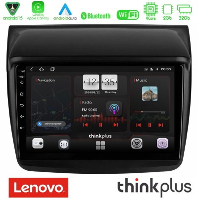 Lenovo Thinkplus Series 4Core Android15 2+32GB  Mitsubishi L200 Navigation Multimedia Tablet 9