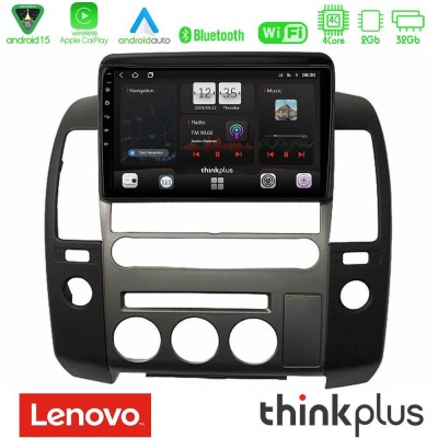 Lenovo Thinkplus Series 4Core Android15 2+32GB   Nissan Navara D40 2006-2012 (με εργ.οθόνη) Navigation Multimedia Tablet 9